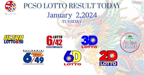 lotto result january 2, 2024